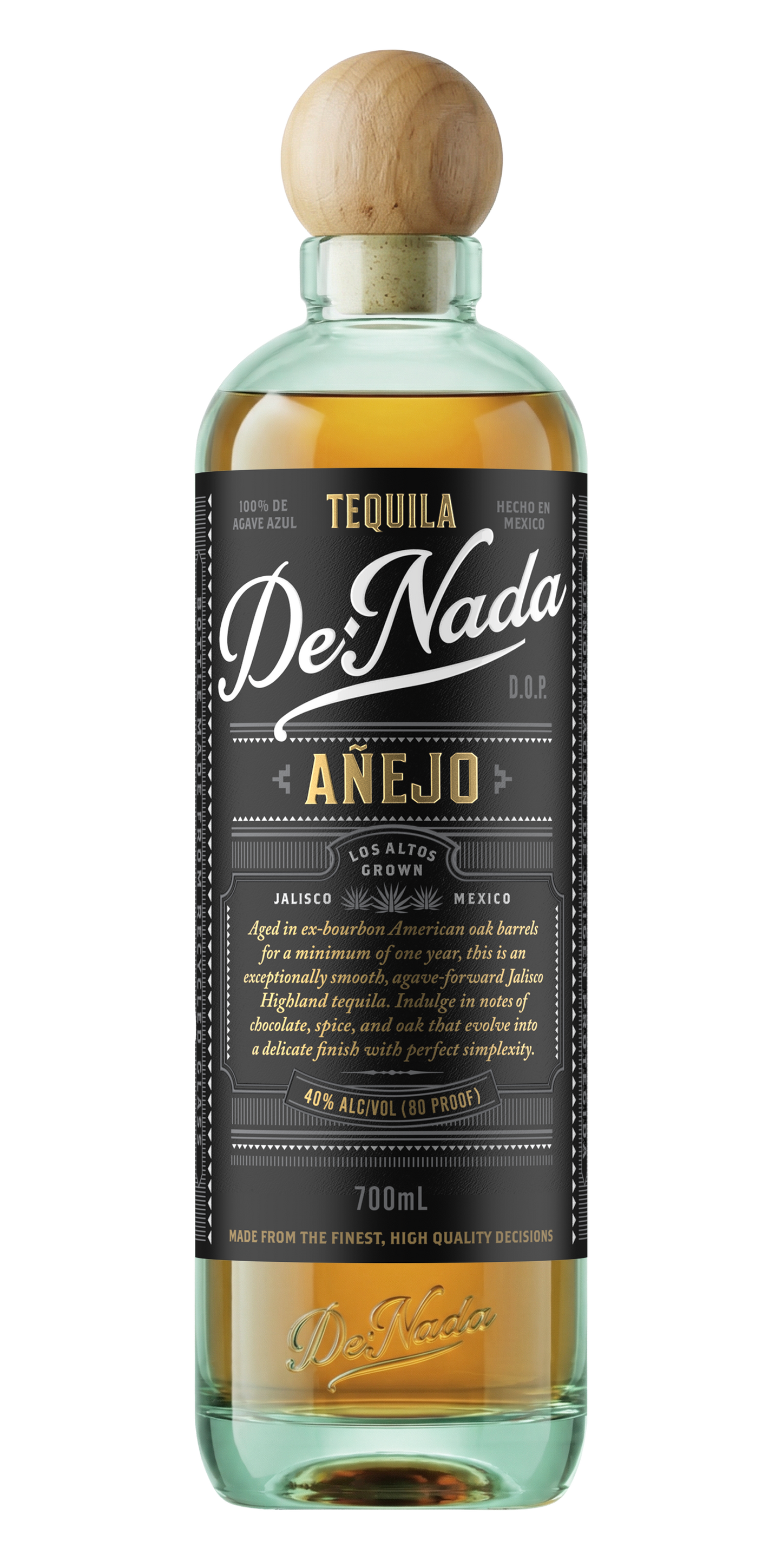 De Nada Tequila Añejo 700ml