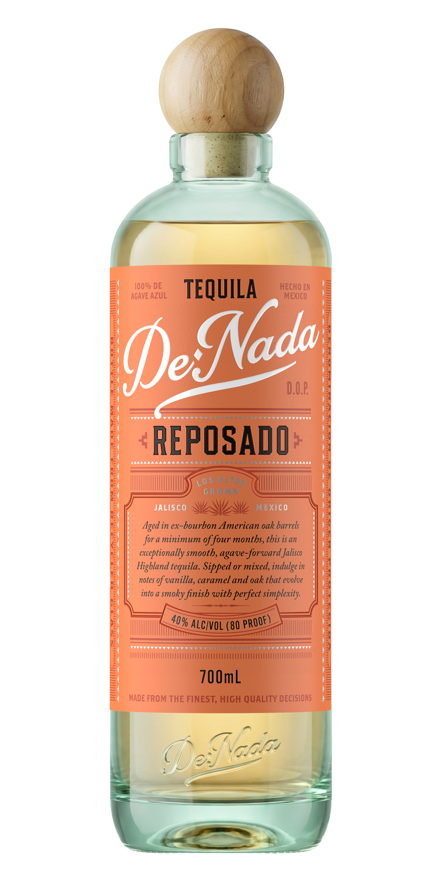 De Nada Tequila Reposado 700ml